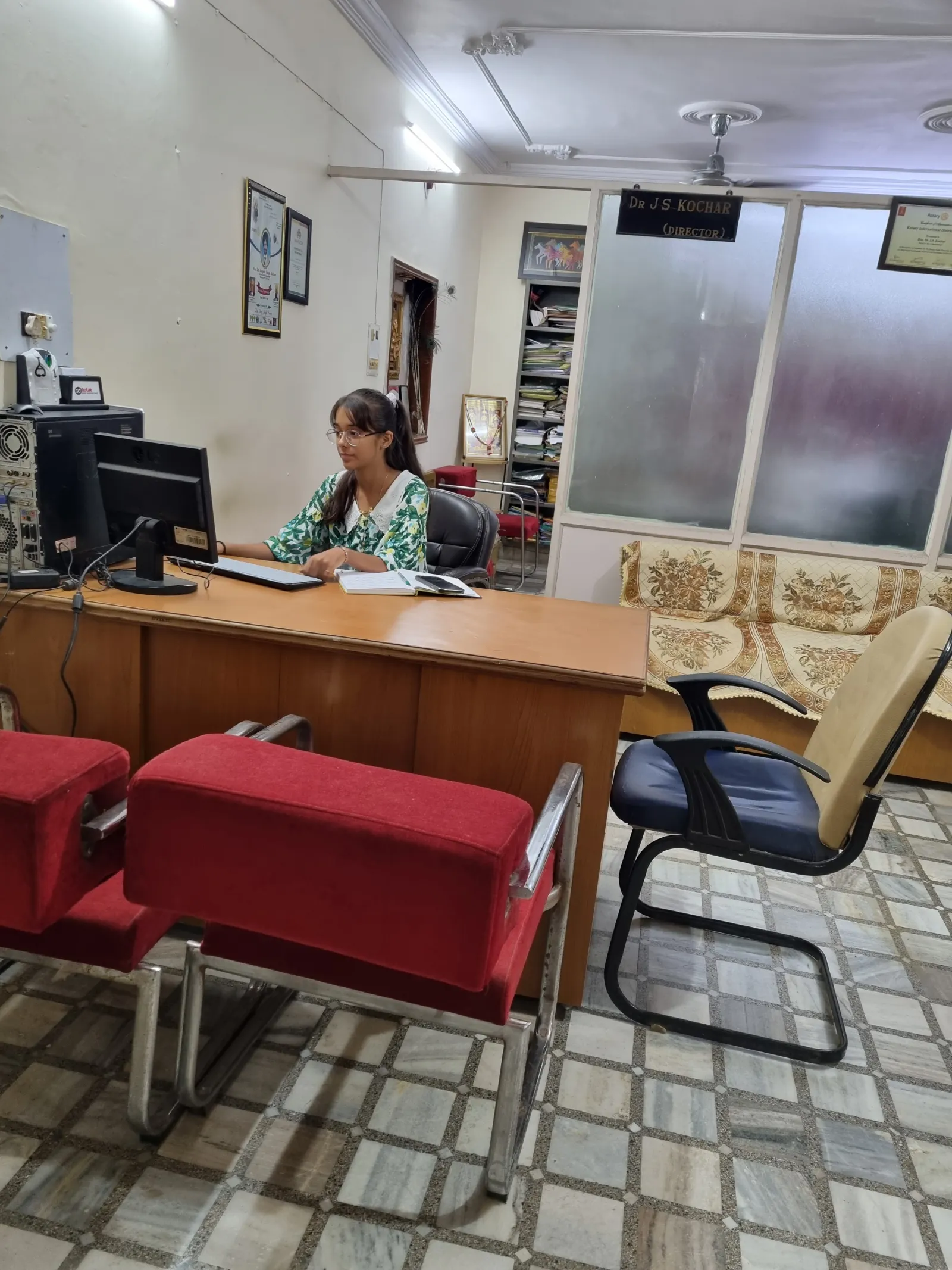 Our office reception and counselling area